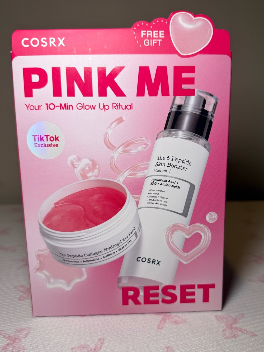 COSRX Pink Me Reset Skincare Set - Pink